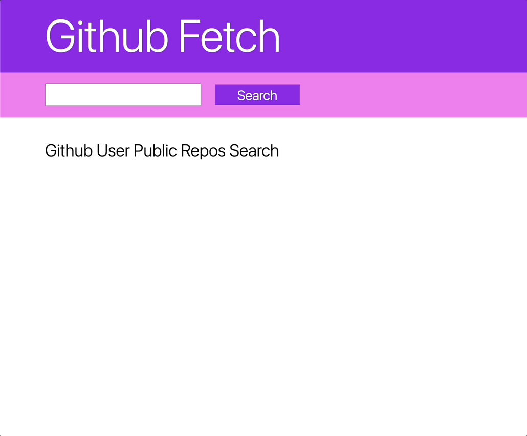 Github Fetch screencap